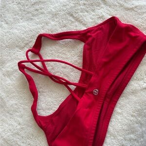 lululemon athletica Bold Red Sports Bra